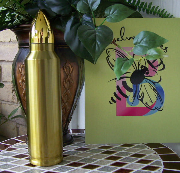 32  Ounce Bullet Thermos Gold or Silver