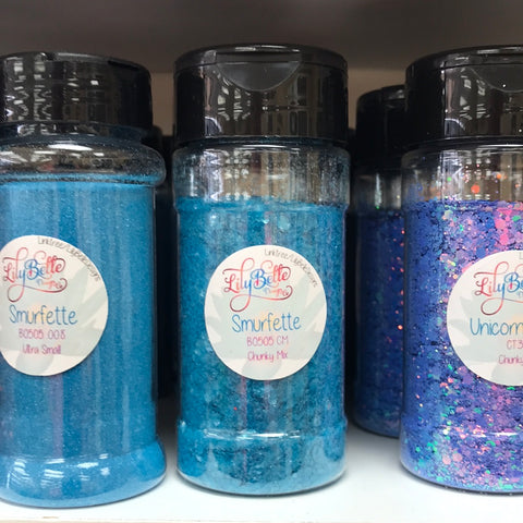 Glitter -  Smurfette - Chunky Mix